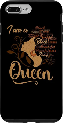 Vista 12 de Funda para iPhone 16 BLM Melanin Women I'm a Queen African American Black Pride
