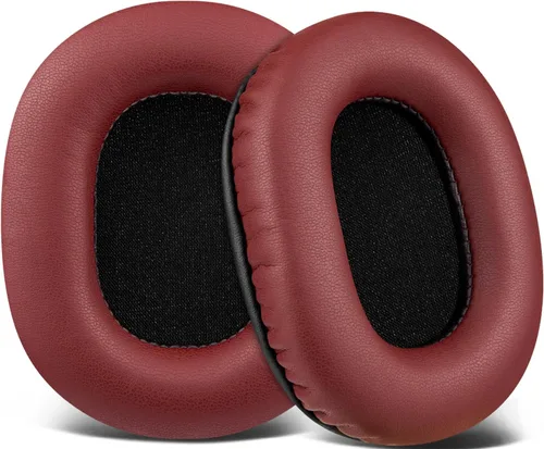 Vista 8 de SOULWIT Almohadillas de repuesto para auriculares de monitor Audio Technica ATH M50X M50XBT M50RD M40X M30X M20X MSR7 SX1, almohadillas con piel