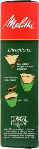 Vista 4 de Melitta Filtros de café en cono marrón natural, #4 100 Ea (paquete de 2)