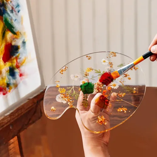 Vista 7 de Paletas de pintura botánica, artista de GUTE – Bandeja de pintura colorida para artistas de mezcla de colores, artistas, estudiantes y perfecto