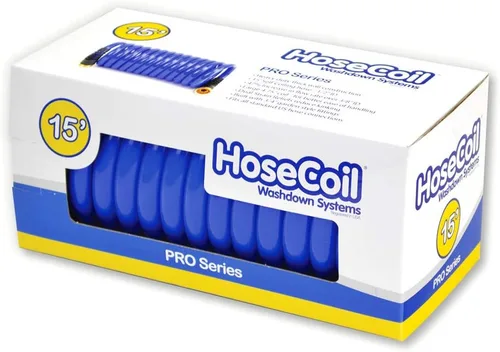 Vista 2 de HoseCoil PRO Manguera de agua autoenrollable de 1/2 pulgada para jardín, RV, exterior (15)
