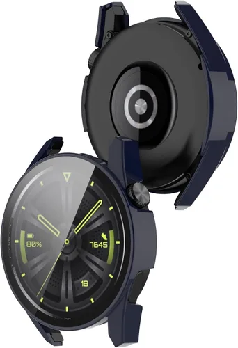Vista 4 de FitTurn Funda protectora compatible con Huawei Watch GT3 GT 3 de 1.654 in, funda de TPU suave ultrafina protectora parachoques (C)