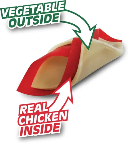 Vista 4 de DreamBone DreamChips - Masticables para perros sin cuero crudo (24 unidades) RattleBall Pequeños masticables (14 unidades), masticables sin cuero