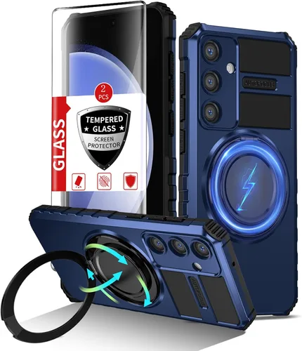 Vista 87 de Funda magnética para Samsung Galaxy Note 20 Ultra compatible con carga inalámbrica MagSafe, con 1 protector de pantalla, anillo de soporte integrado