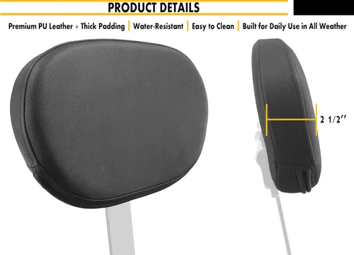 Vista 5 de Kit personalizado de respaldo ajustable para conductor y pasajero enchufable para Harley Electra Glides 1997-2026, hecho para modelos Touring Road