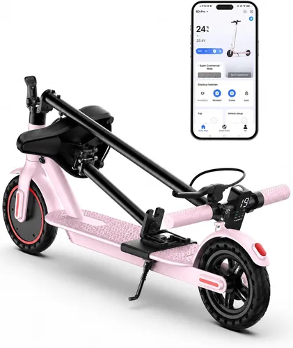 Vista 16 de Joyhis Patinete eléctrico para adultos – 19/22 MPH y rango de 15/22 millas, neumáticos sólidos de 8.5 pulgadas/10 pulgadas plegable E-Scooter