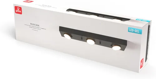 Vista 8 de Globe Electric Iluminación de riel integrada LED negra mate de 3 luces