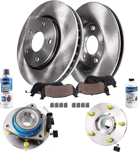 Vista 42 de Detroit Axle - 4 rotores de freno para Ford 1994-2004 Mustang, rotores de freno de disco delanteros y traseros 1995 1996 1997 1998 1999 2000 2001