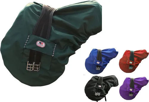 Vista 13 de Majestic Ally Nylon impermeable forro polar Ride On Inglés silla de montar cubierta - varios colores (negro)