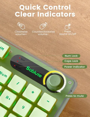 Vista 5 de Combo de teclado y mouse inalámbricos, 9 efectos retroiluminados, reposamuñecas, teclas de doble disparo, panel de metal, recargable de larga