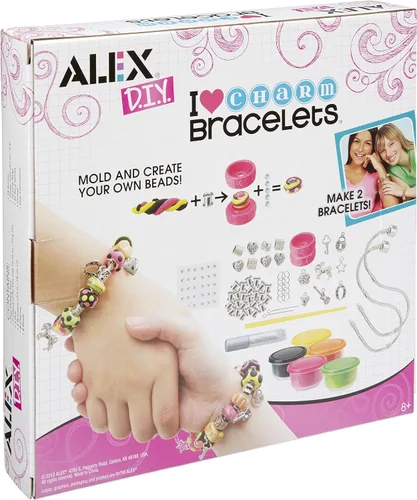 Vista 2 de Bricolaje para armar brazaletes I Heart de Alex Toys