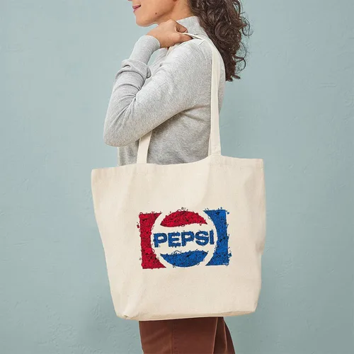 Vista 77 de CafePress Pepsi Tote Bag Bolsa de lona natural, bolsa de compras de tela, Caqui