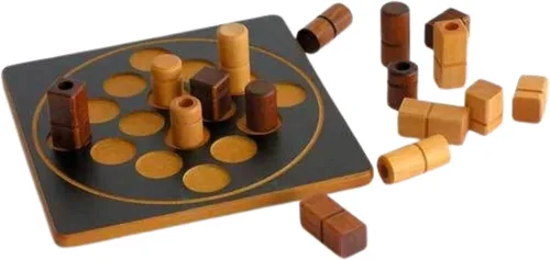 Vista 4 de Quarto Mini Ganador de Mensa Select Versión para viajes del juego de estrategia abstracta de madera para niños y adultos Favorito de la noche