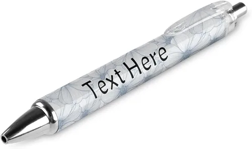 Vista 15 de Bolígrafos personalizados con estampado de leopardo negro y azul con punta de lápiz capacitivo, bolígrafos grabados personalizados con nombre