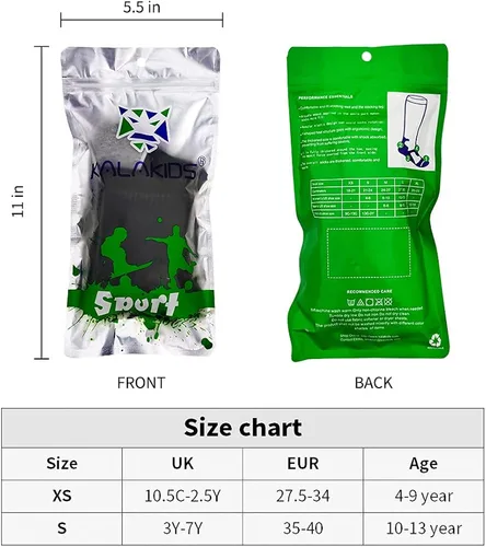 Vista 6 de Kids Soccer Socks 5 Pack 1 Pack Knee High Tube Socks Towel Bottom Pressure Football Socks 4-13 Years Little KidBig Kid