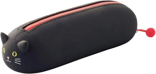 Vista 13 de LIHIT LAB PuniLabo - Mini bolsa con cremallera, horizontal, 2.2 x 2.7 pulgadas, gato negro (A7780-3)