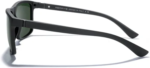 Vista 3 de MERRY'S - Gafas de sol deportivas rectangulares, lentes polarizados con protección UV400, para hombres y mujeres, gafas para ciclismo, conducción