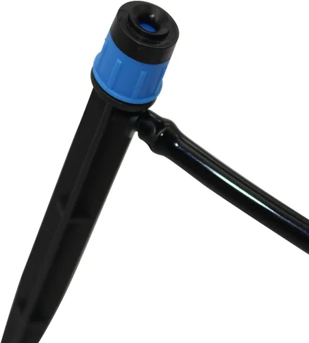 Vista 4 de Lxcom Lighting Paquete de 100 goteros de riego con micropulverización, emisores de goteo ajustables de 360 grados, patrón de círculo completo, flujo