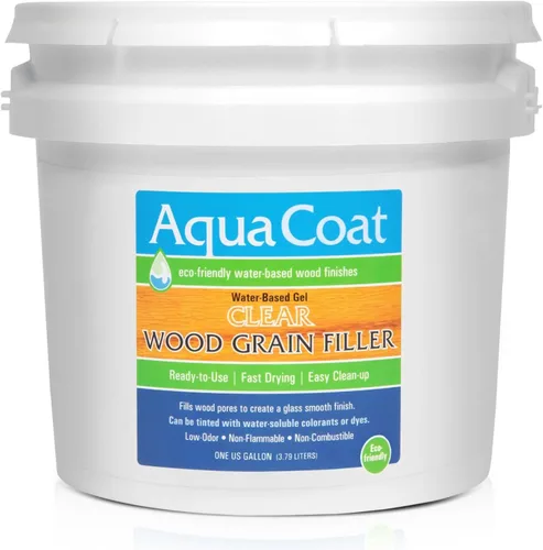 Vista 9 de Aqua Coat Gel Rellenador de Veta de Madera Transparente a Base de Agua, Secado Rápido, Bajo Olor, Bajo VOC, Lijable, Teñible y Pintable, Fácil