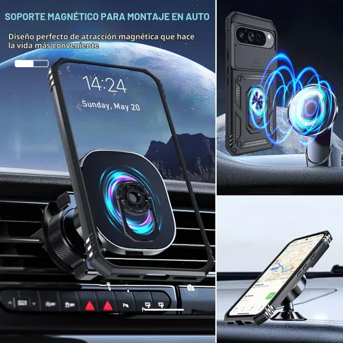 Vista 8 de Funda para cámara deslizante integrada para Google Pixel 10 Pro XL, color negro