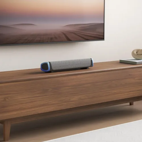 Vista 2 de SOULION Altavoces de computadora R30 para PC de escritorio, alimentación Gris