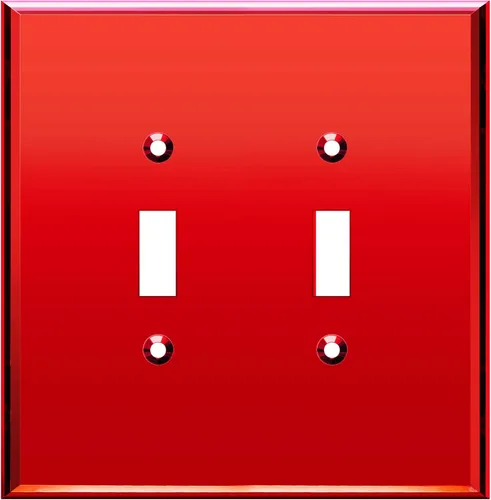 Vista 16 de LIDER - Placa de pared reflectante para interruptor de palanca, de gran tamaño, 1 banda, acrílico Dorado