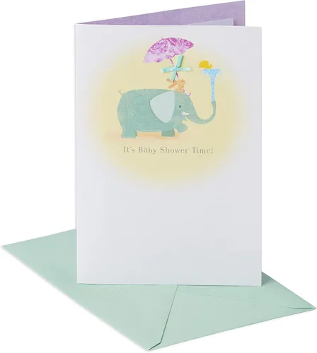 Vista 7 de Tarjeta de Baby Shower de American Greetings (Amor en camino)