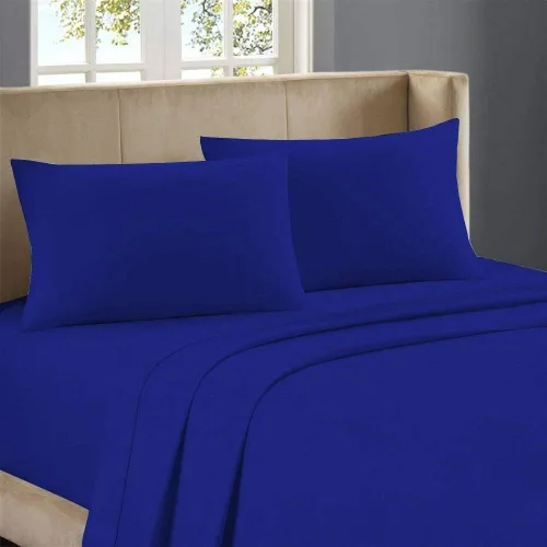 Vista 5 de 1000 hilos 100% algodón egipcio, 4 piezas King Black Solid Sheet Set de sábanas largas de una sola capa, tejido de satén, se adapta a colchones