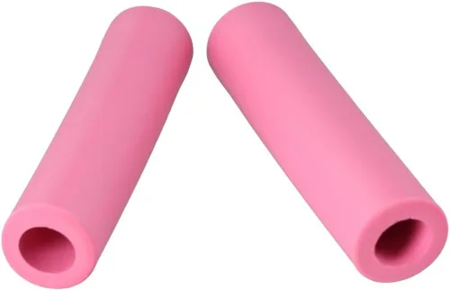 Vista 5 de Urltra-Light - 2 empuñaduras para manillar de bicicleta, color rosa, espuma de silicona suave, para manillar de 0.787-0.827 in, empuñaduras