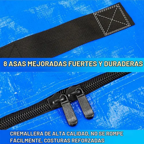 Vista 4 de Bolsa para colchón de tamaño individual para mudanza y almacenamiento, funda reutilizable impermeable de alta resistencia tamaño individual