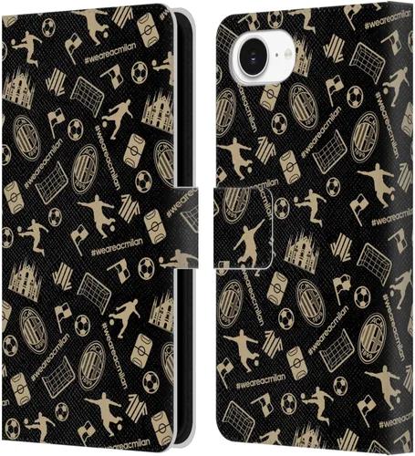 Vista 105 de Head Case Designs Officially Licensed AC Milan Dream Big Children Leather Wallet Case Compatible with Apple iPhone 11