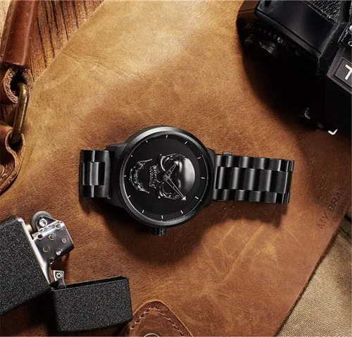 Vista 6 de CdyBox hombres niños 30M impermeable cuarzo relojes pulsera acero inoxidable gran cara reloj
