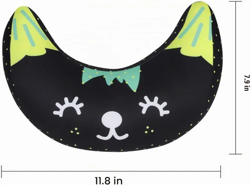 Vista 5 de Funda de almohada para cinturón de seguridad de automóvil para niños, almohadilla protectora de hombro y cuello, almohadilla suave para cinturón
