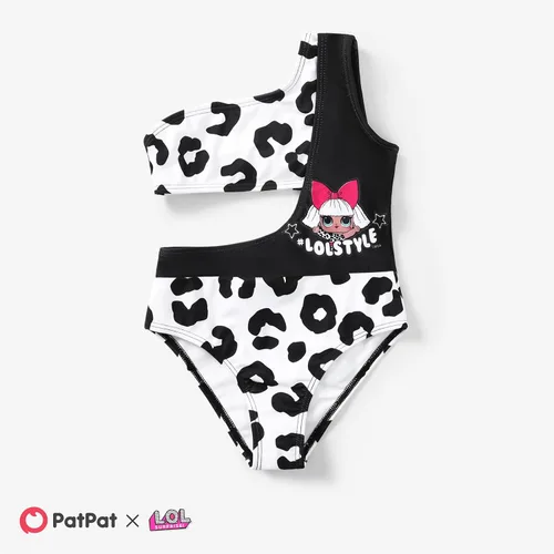 Vista 6 de L.O.L. Surprise! Traje de baño de una pieza para niña, con lazo, mariposa, volantes, verano, piscina, playa, deportes