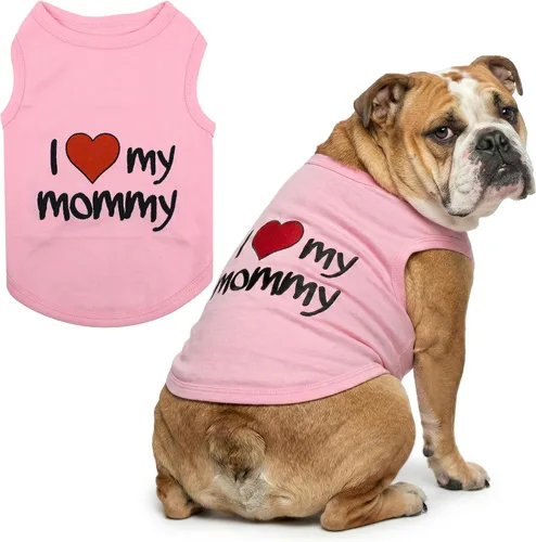 Vista 89 de Parisian Pet - Camiseta para perros y gatos, con texto en inglés Daddy's Girl, 2XS