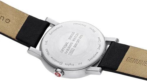 Vista 5 de Mondaine Reloj con correa de cuero Evo Big Date A669.30300.14SBB para hombre, Negro -, Casual