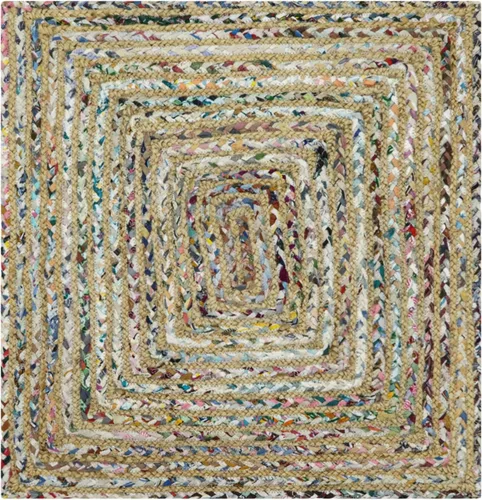 Vista 26 de Natural Jute Collection - Alfombra rectangular de 2 x 3 pies, alfombra de yute trenzada a cuadros multicolor de 0.27 pulgadas de grosor, ideal