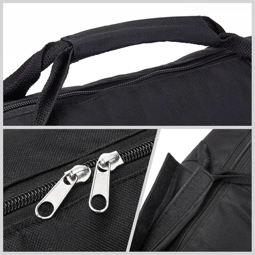 Vista 7 de Bolsa de transporte para trípode, 22.5 x 7.5 x 7.5 pulgadas, funda acolchada de trípode resistente con correas para el hombro y asa (S)