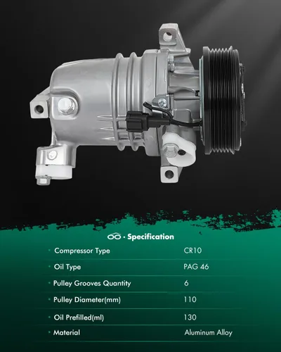 Vista 94 de SCITOO Compresor de CA para T-oyota Yaris 1.5L 2007 2008 2009 2010 2011 2012 2013 AC Compressor 639839 157318 158318 6512467