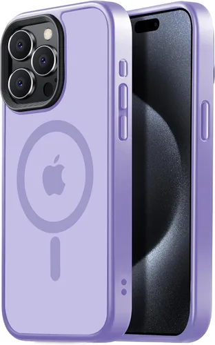 Vista 82 de Tigowos Funda magnética para iPhone 15, resistente a las caídas, sensación de piel mate, a prueba de golpes, ajuste delgado para iPhone 15, negro