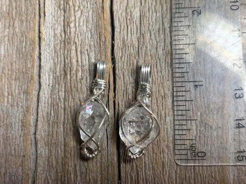 Vista 9 de 66 necklace pendant gemstones choose from moldavite, citrine, or herkimer diamond