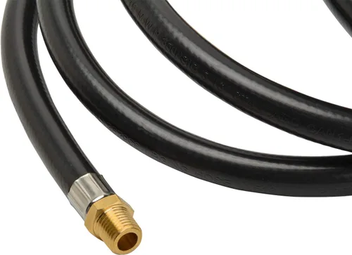 Vista 7 de only fire 5 pies de extensión de propano/manguera de electrodoméstico para gas propano, 1/4" macho NPT x 1/4" hembra con asiento de bola y ajuste
