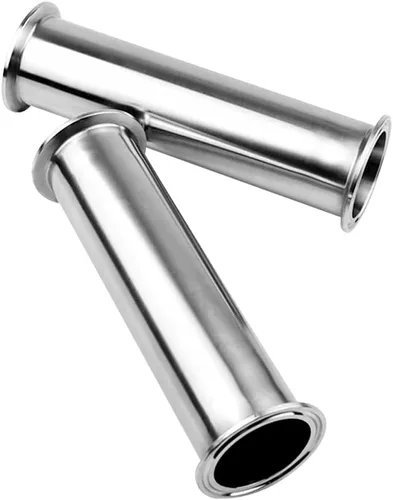 Vista 4 de Beduan Tubo de Abrazadera Sanitaria Tri-Clamp, Tubo de Carrete de Acero Inoxidable Redondo Sin Costuras de 2 Pulgadas de Largo con Abrazadera