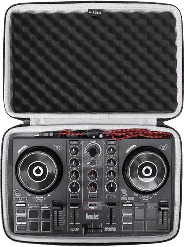 Vista 8 de LTGEM - Funda para controlador de DJ Hercules DJControl Inpulse 200 / DJControl Inpulse 200 MK2 - Bolsa de transporte protectora de viaje