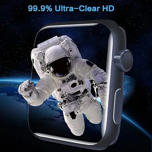 Vista 4 de Lamshaw Protector de pantalla compatible con TOOBUR IDW16 Smart Watch, [6 unidades] Película transparente de TPU de cobertura completa compatible