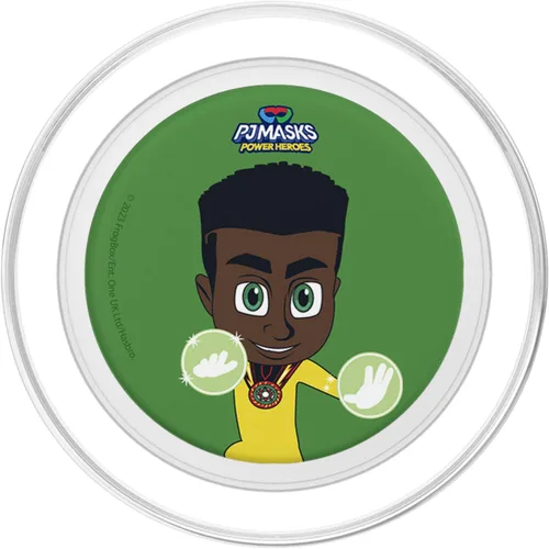Vista 2 de PJ Masks Power Heroes Newton - PopSockets MagSafe PopGrip de cuerpo completo para iPhone
