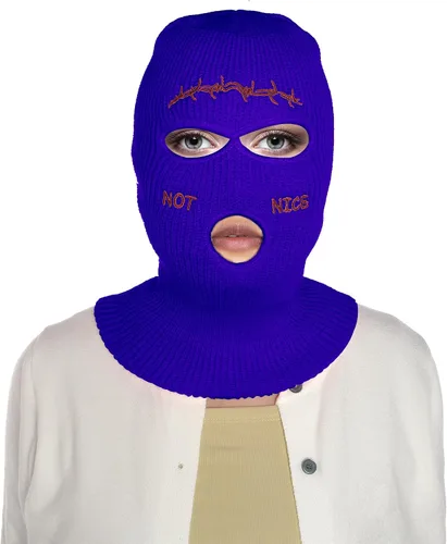Vista 6 de choyaxo 3 Hole Ski Mask Full Face Cover Knitted Balaclava for Men Women Winter Outdoor Sports