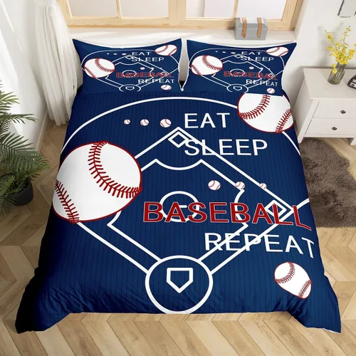 Vista 41 de jejeloiu Juego de ropa de cama de fútbol para niños, tamaño individual, juego de funda de edredón de fútbol para niños y niñas, funda de edredón