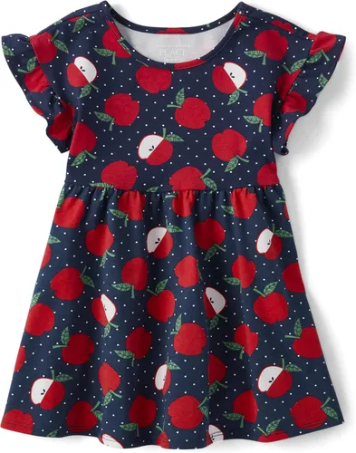 Vista 9 de The Children's Place Vestido de moda de manga corta para bebés y niñas pequeñas