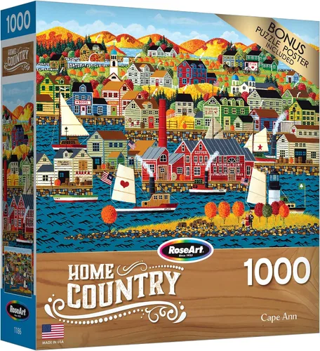 Vista 2 de RoseArt - País de origen- Cape Ann - Rompecabezas de 1000 piezas para adultos
